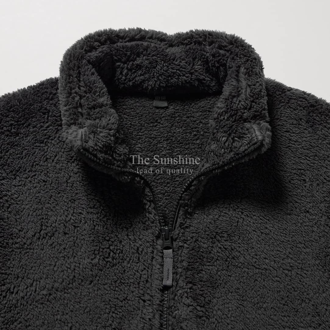 FLUFFY YARN FLEECE JACKET LONG SLEEVE UNIQLO VN #12 FLUFFY YARN FLEECE JACKET LONG SLEEVE UNIQLO VN